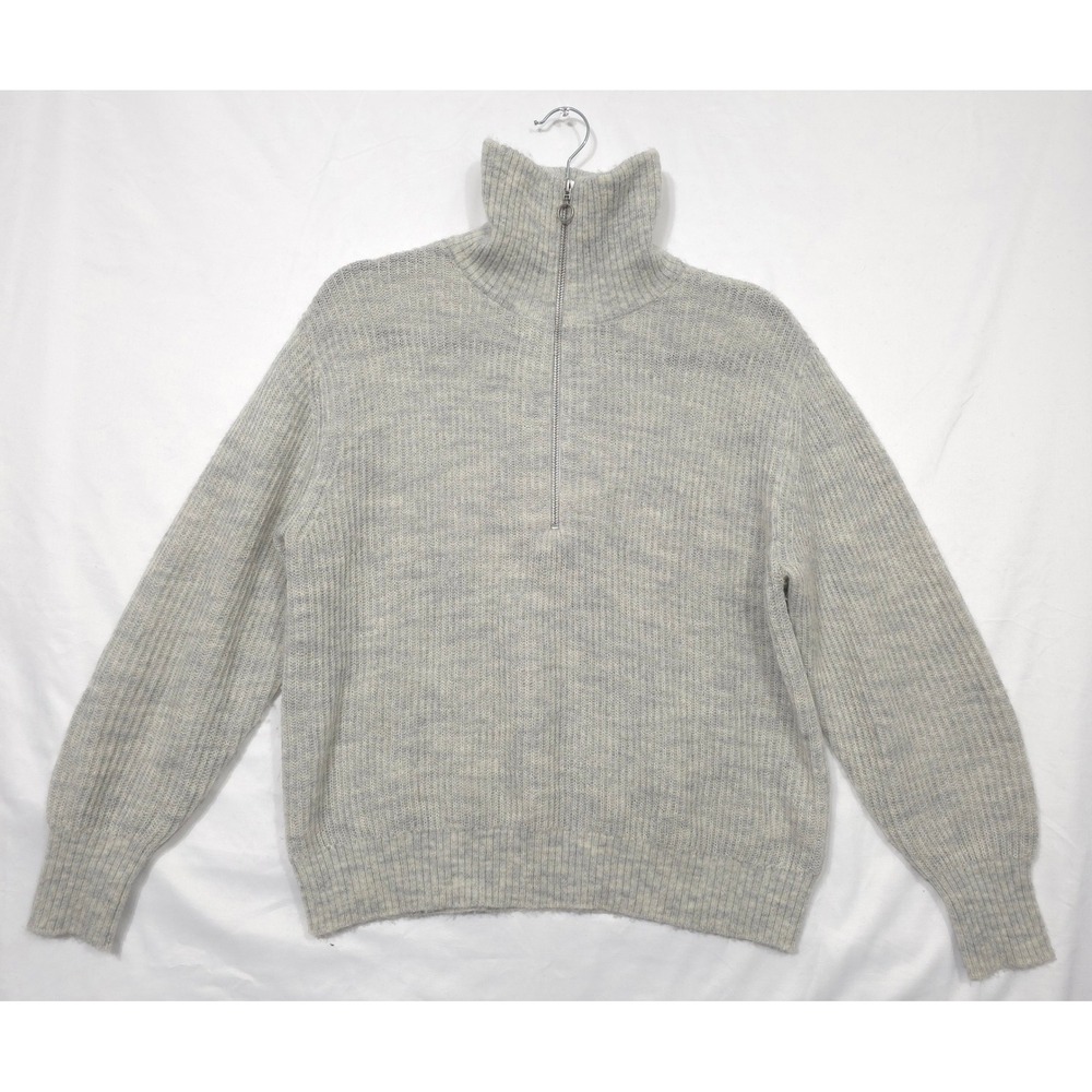Quince Sweater Alpaca Wool Quarter Zip Grey Women S Minimalist Luxury Soft Girl